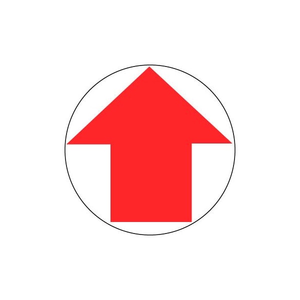 Walk On Floor Sign - Arrow